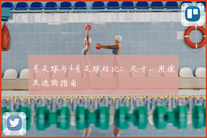 号足球与4号足球对比:尺寸、用途及选购指南